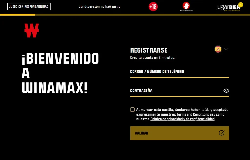 Regístrate para obtener un bono con un código promocional